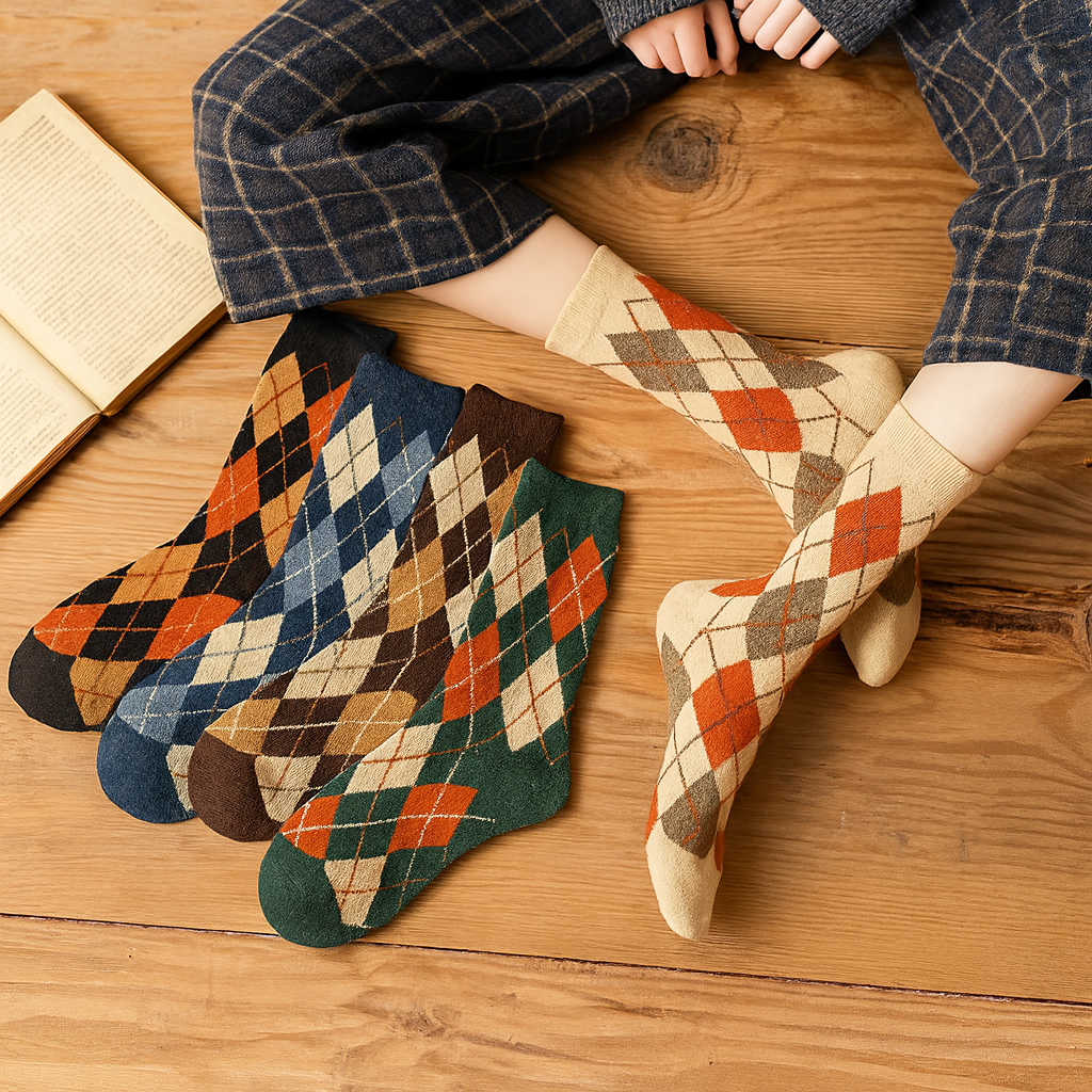 5 Pair Very Nice Argyle Socks!