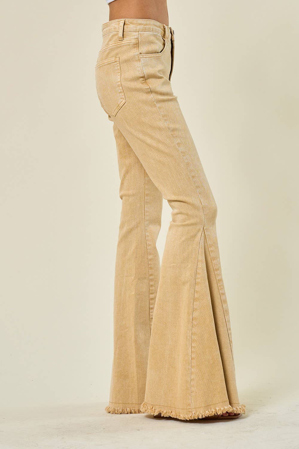 ACID WASHED BELLBOTTOM JEANS. VERY NICE!