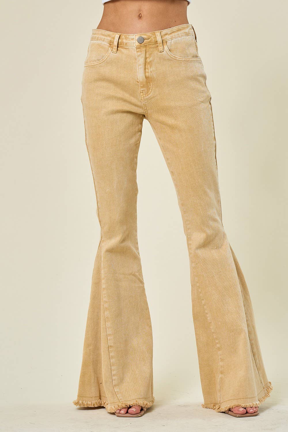 ACID WASHED BELLBOTTOM JEANS. VERY NICE!
