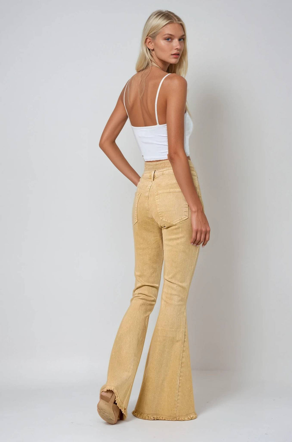 ACID WASHED BELLBOTTOM JEANS. VERY NICE!