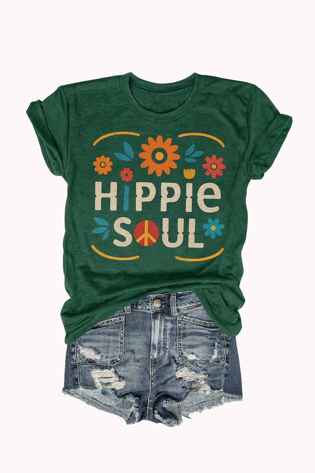 Hippie Soul T-Shirt / Black or Green
