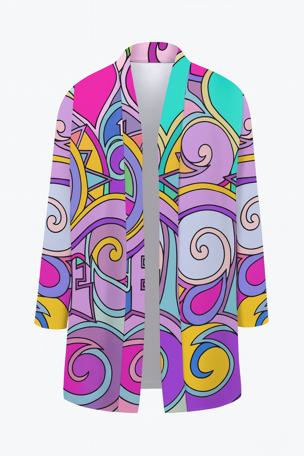 Peace Print Open Cardigan!  Very Nice!
