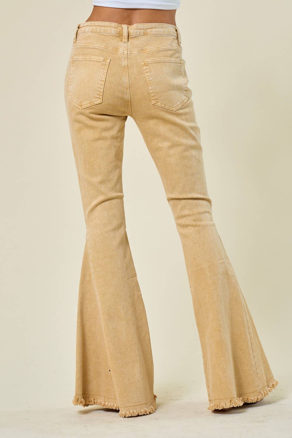 ACID WASHED BELLBOTTOM JEANS. VERY NICE!